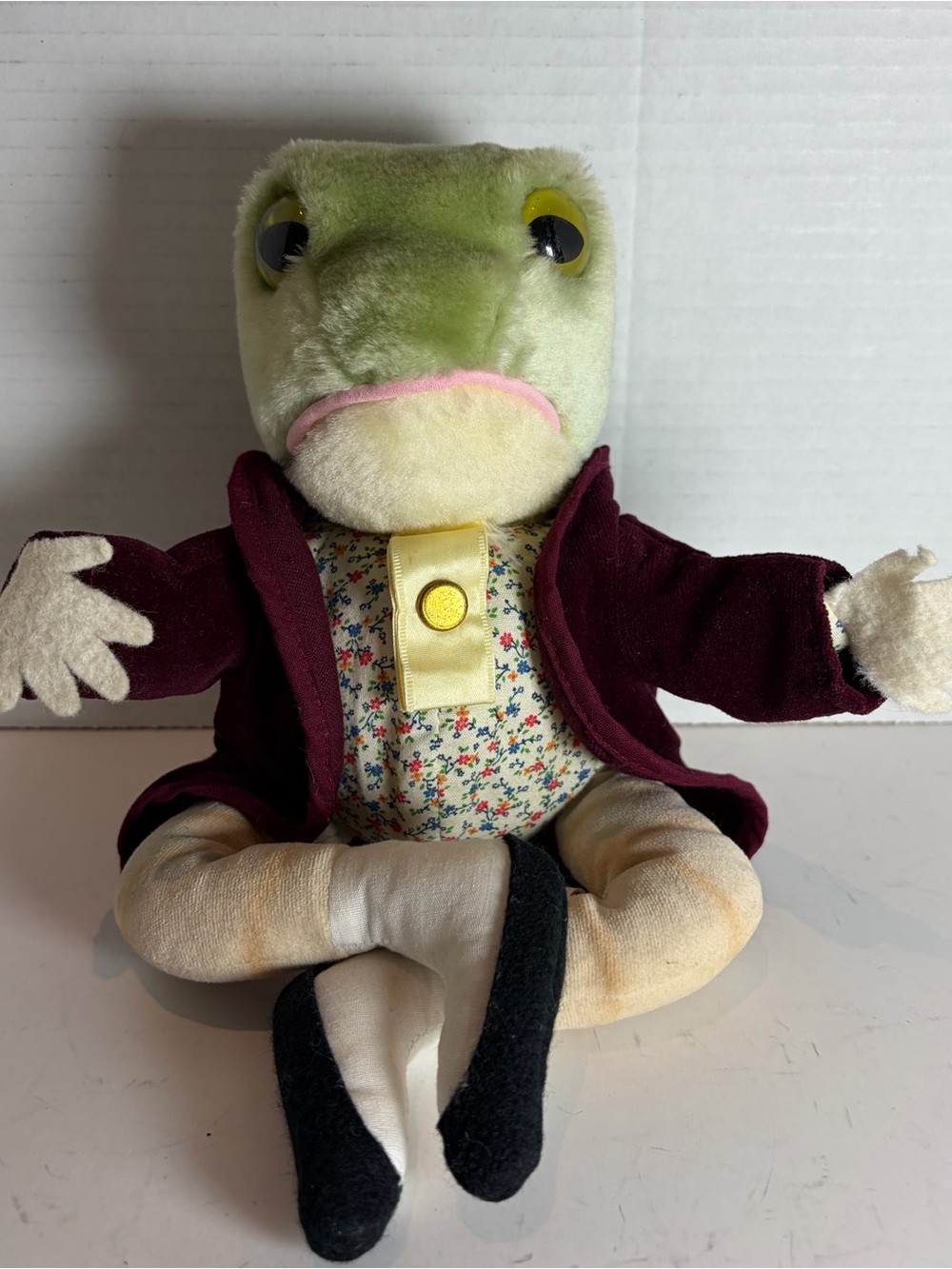Beatrix Potter Mr.JEREMY FISHER Plush Stuffed FROG Toy EDEN Peter Rabbit